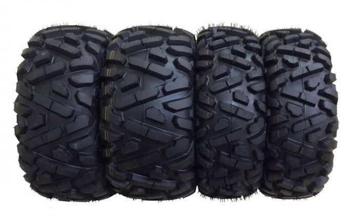 Set of 4 New ATV Tires AT 26x9-12 Front & 26x10-12 Rear 6PR