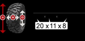 ATV tire measurements